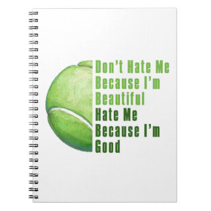 Caderno Espiral Sou Bonita, Sou Boa Bola De Tênis