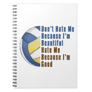 Caderno Espiral Sou Bonito, Sou Bom Voleibol