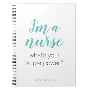 Caderno Espiral Sou enfermeira, qual é o seu super poder?