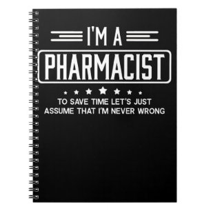 Caderno Espiral Sou Farmacêutico para Economizar Vamos de tempo.