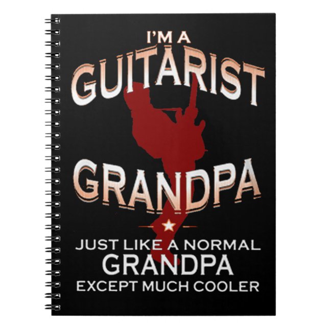 Caderno Espiral Sou um avô guitarrista... (Frente)