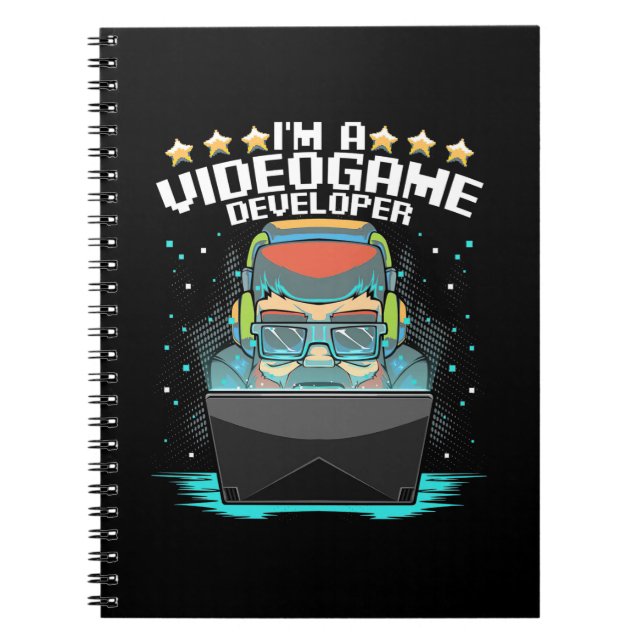 Caderno Espiral Sou Um Desenvolvedor De Jogo De Vídeo (Frente)
