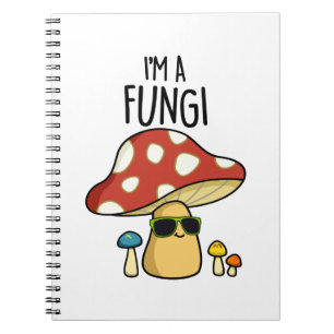Caderno Espiral Sou um fungo engraçado pun de cogumelo