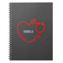 Sou uma enfermeira, estetoscópio, coração moderno 