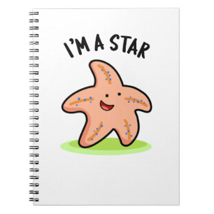 Caderno Espiral Sou Uma Estrela Piada de Estrela do Mar Engraçada