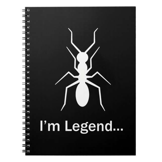 Caderno Espiral Sou uma lenda (Frente)