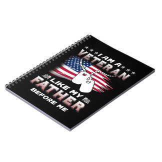 Caderno Espiral Sou Veterano Como Meu Pai Antes De Mim Veterano