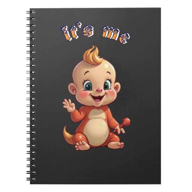 Caderno Espiral souriez à la joie de bébé mignonne, et au bonheur. (Frente)