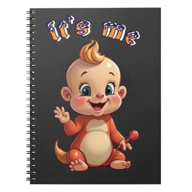 Caderno Espiral souriez à la joie de bébé mignonne, et au bonheur. (Frente)