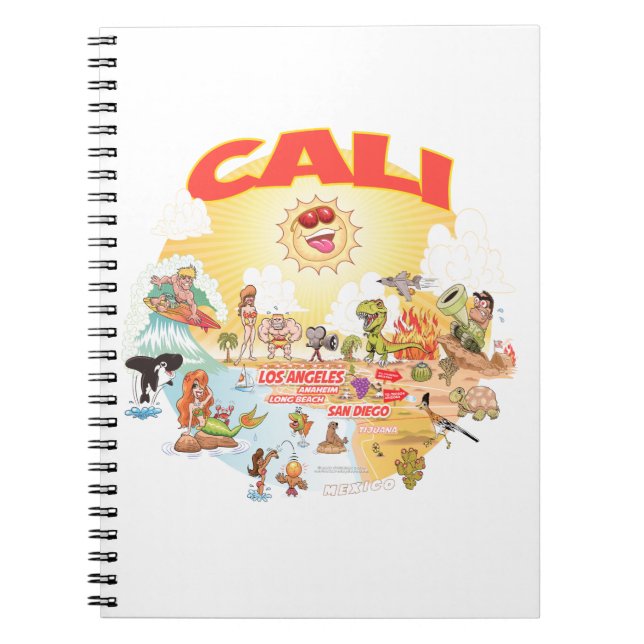 Caderno Espiral Southern California CALI (Frente)