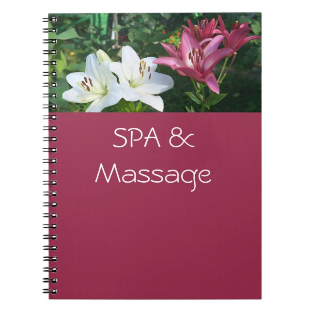 Caderno Espiral SPA e massagem (Frente)