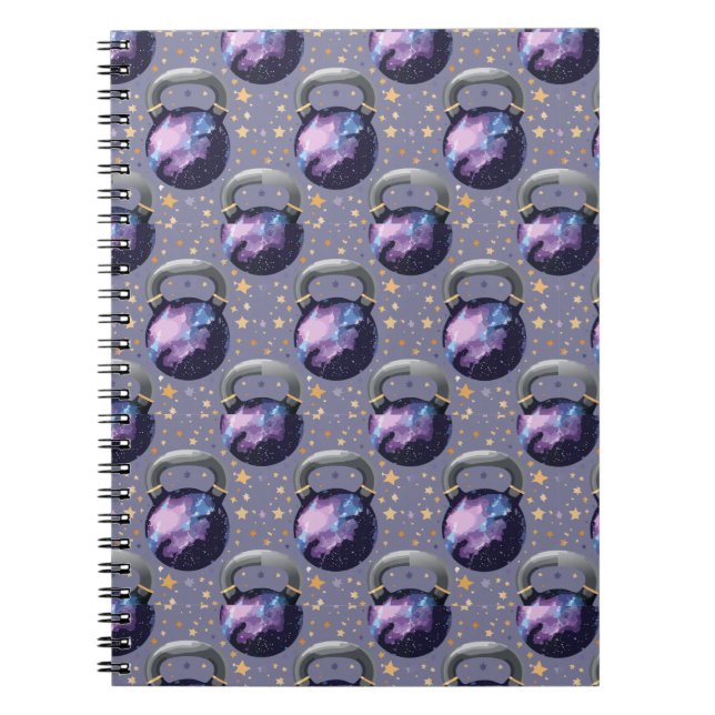 Caderno Espiral Space Galaxy Kettlebell (Frente)