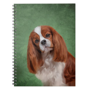 Caderno Espiral Spaniel de rei descuidado Charles do cão do