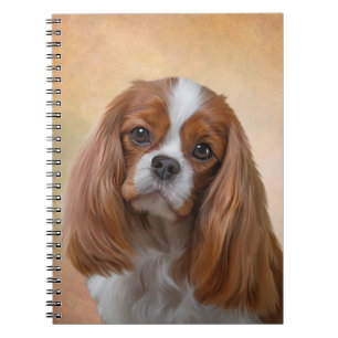 Caderno Espiral Spaniel de rei descuidado Charles do cão do