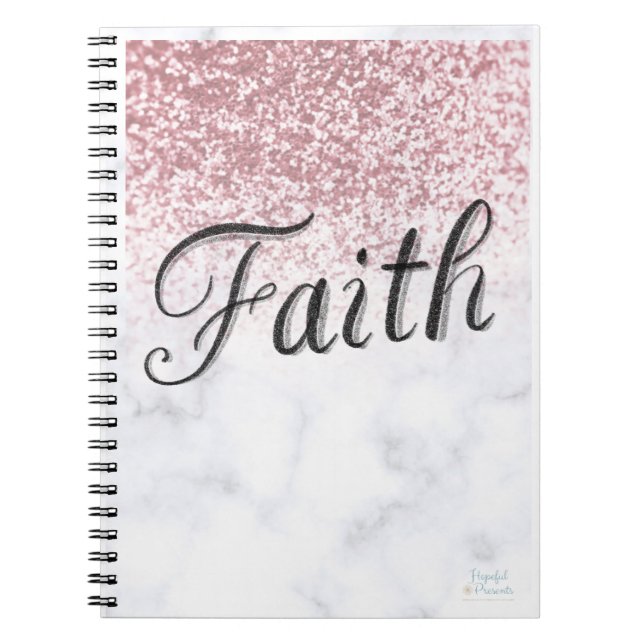 Caderno Espiral Sparkle Faith - Notebook (Frente)
