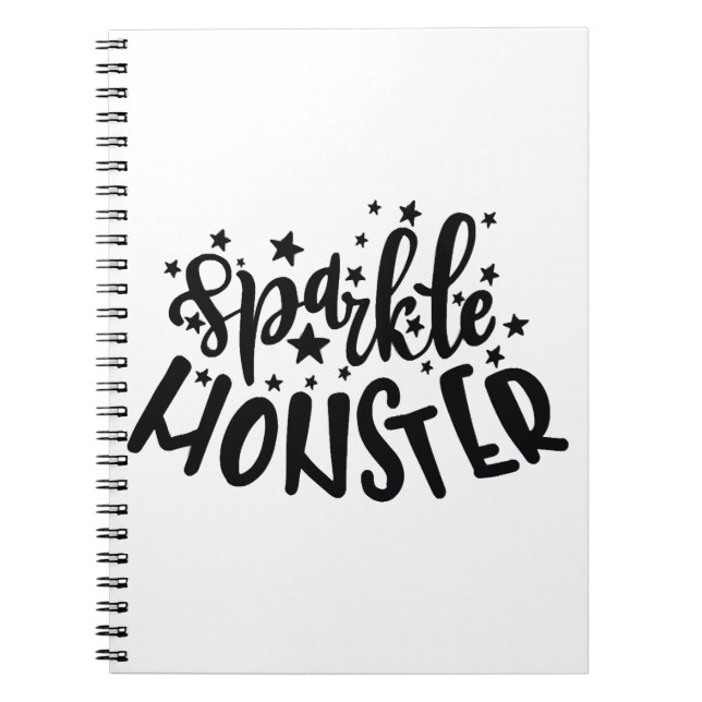 Caderno Espiral Sparkle Monster Halloween (Frente)
