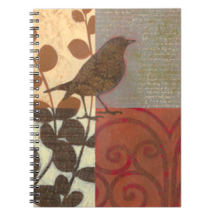 Caderno Espiral Sparrow Damask