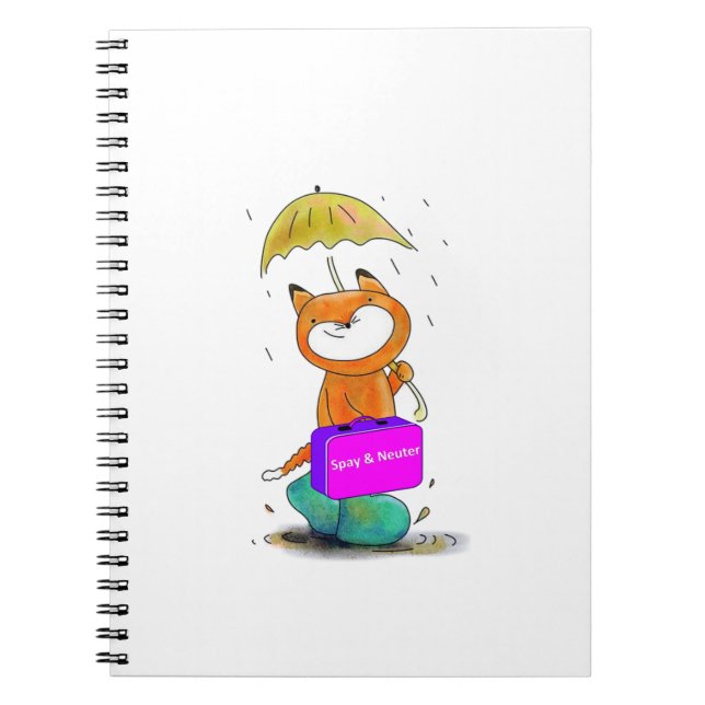 Caderno Espiral spay n neuter cat (Frente)