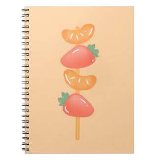 Caderno Espiral Spiral notebook-fruit skewer  