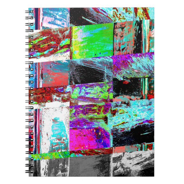 Caderno Espiral Spiral Photo Notebook – Abstract Grid (Frente)