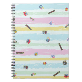 Caderno Espiral Spiral Photo Notebook – Sports & Stripes Pastel 