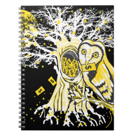 Caderno Espiral Spiral Photo Notebook – Urban Tree Owl & Wealth