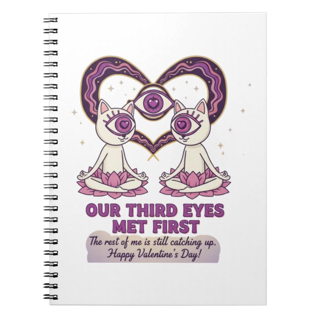 Caderno Espiral spiritual valentine's day (Frente)