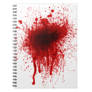 Caderno Espiral Splatter Realista