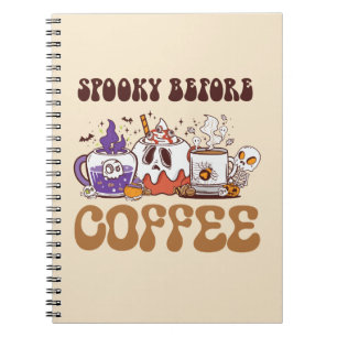Caderno Espiral Spooky Antes do Café