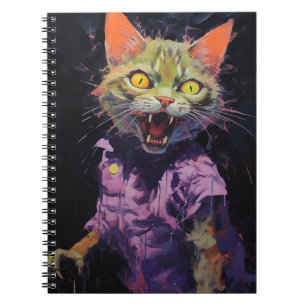 Caderno Espiral Spooky Cat