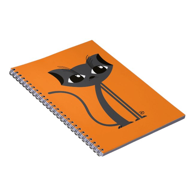 Caderno Espiral Spooky Cat - Notebook (Lado Direito)