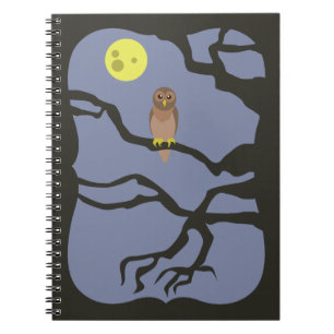 Caderno Espiral Spooky Halloween Owl
