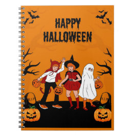 Caderno Espiral Spooky Halloween  – Pumpkin, Ghost &