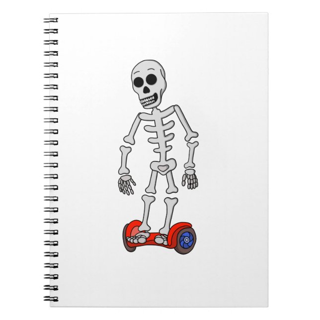 Caderno Espiral Spooky Hover Bones (Frente)