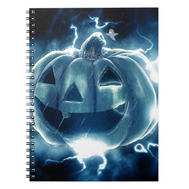 Caderno Espiral Spooky Jack-o-Lantern (Frente)