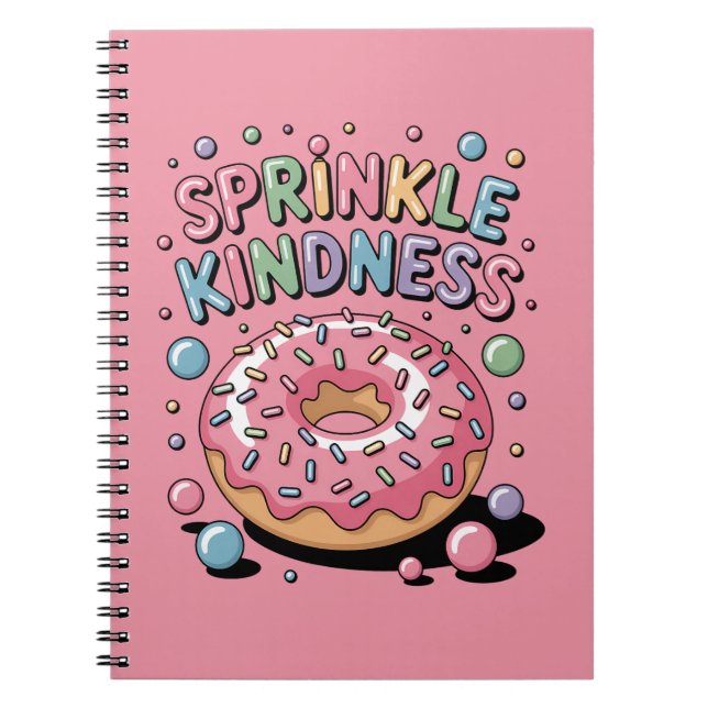 Caderno Espiral Sprinkle Kindness | Rosquinha (Frente)