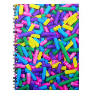 Caderno Espiral Sprinkles de doce multicolorido