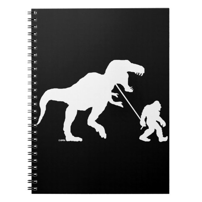 Caderno Espiral Squatchin ido com T-rex (Frente)