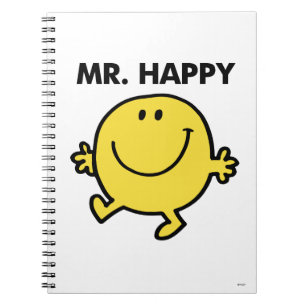 Caderno Espiral Sr. Feliz que dançam & que sorriem