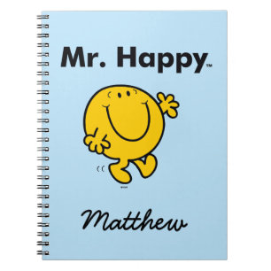 Caderno Espiral Sr. Feliz Ser Sempre Feliz do Sr. Homem