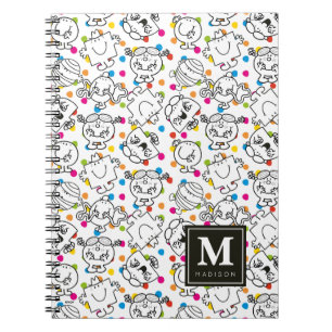 Caderno Espiral Sr. Homem & teste padrão de bolinhas pequeno do