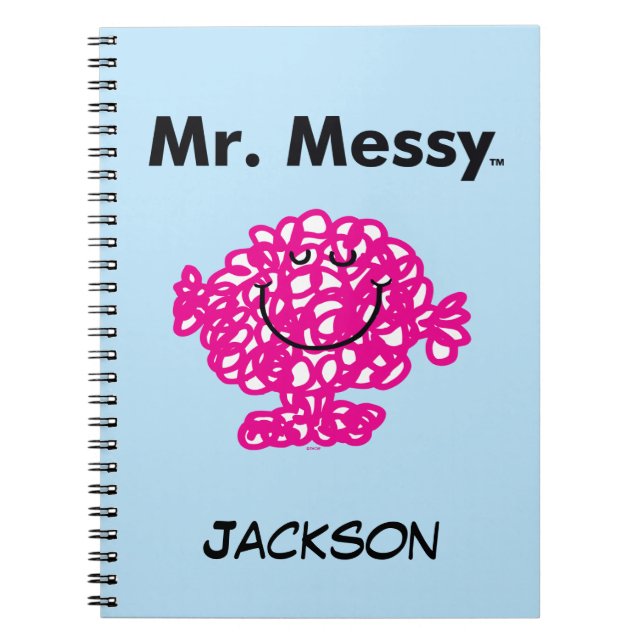 Caderno Espiral Sr. Men | O Sr. Messy É Bonito, Mas Mensal (Frente)