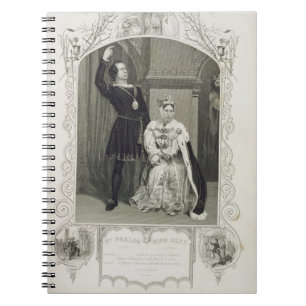 Caderno Espiral Sr. Phelps como Hamlet e senhorita Glyn como a