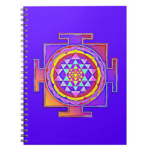 Caderno Espiral Sri Yantra - Design do Símbolo do Hinduísmo 1