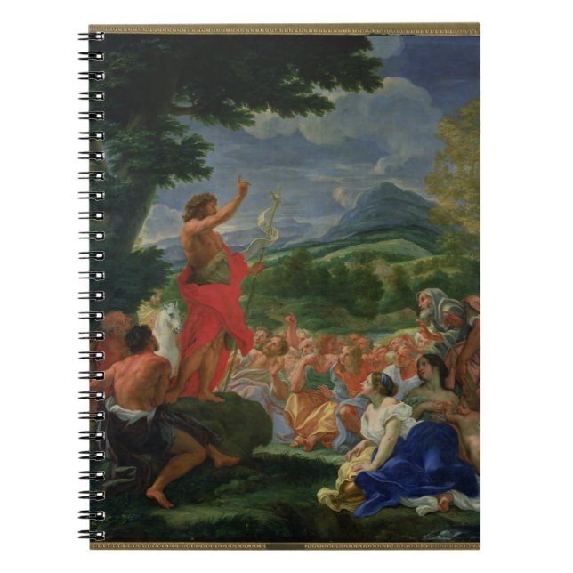 Caderno Espiral St John Preaching do baptista, pintado antes de (Frente)