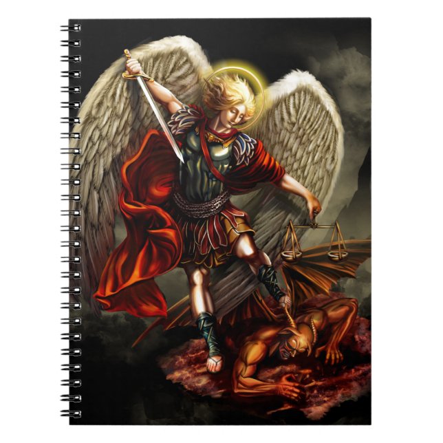Caderno Espiral St Michael o arcanjo (Frente)