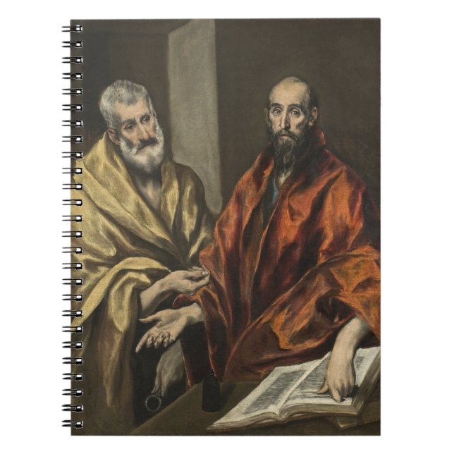 Caderno Espiral St Peter e St Paul | c.1605-8 (óleo em canvas) (Frente)