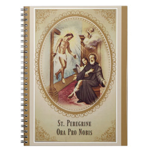 Caderno Espiral St. Santo padroeiro do peregrino dos pacientes que