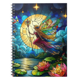 Caderno Espiral Stained Glass Moonlight Flight Fairy 