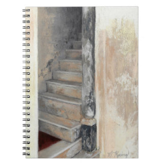 Caderno Espiral Stairway Notebook, pintura de Mandy Roeing